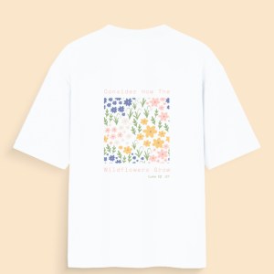 ELLIN GEORGE THOMAS | ELLIN & CO. | WILDFLOWER | UNISEX OVERSIZED T-SHIRT